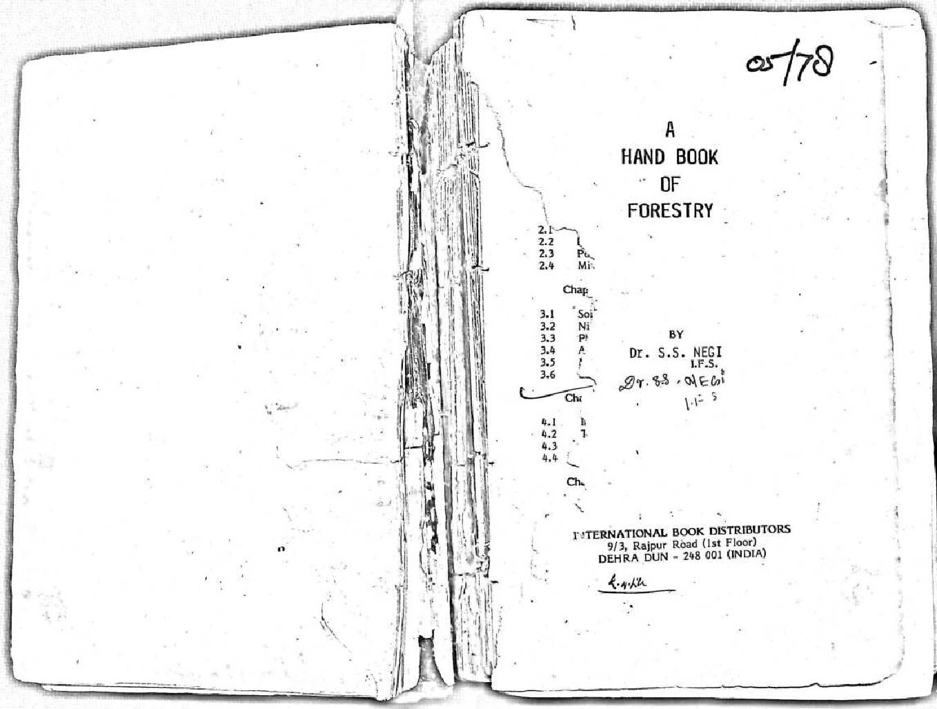 A HAND BOOK OF FORESTRY