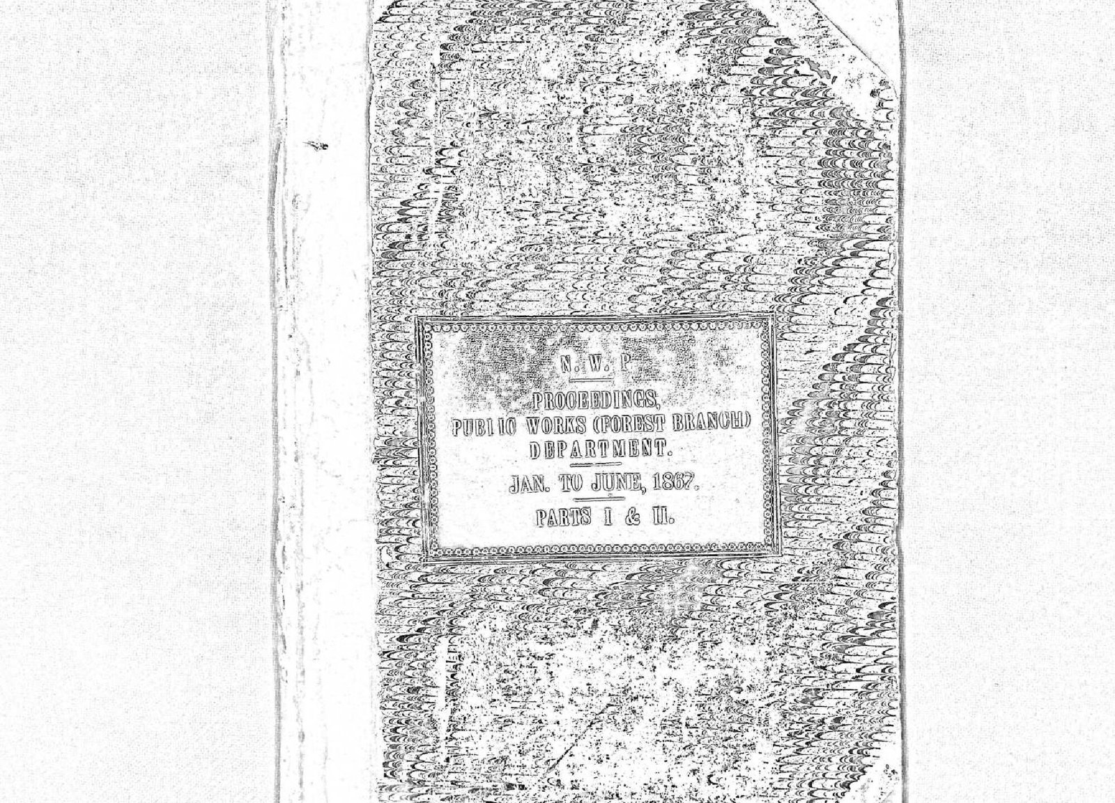 PROCEEDINGS  PUBLIC WORKS DEPARTMENT 1867