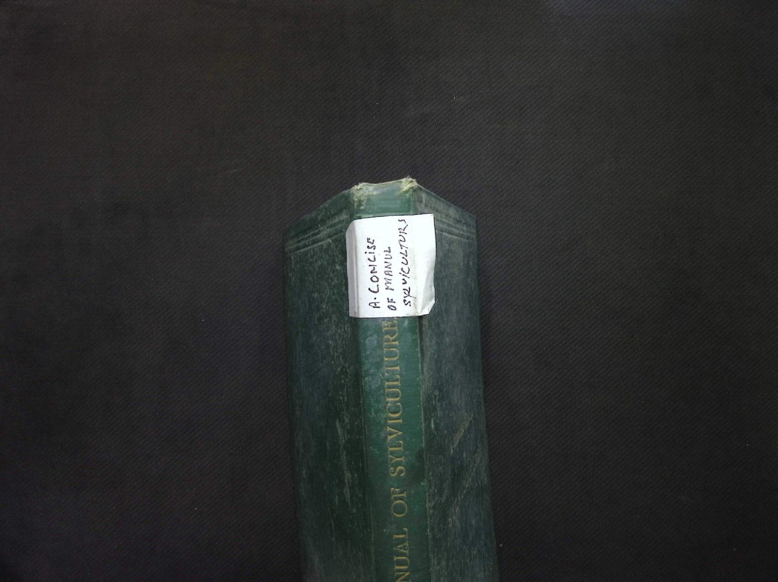 ACONCISE MANUAL OF SYLVICULTURER 3.55