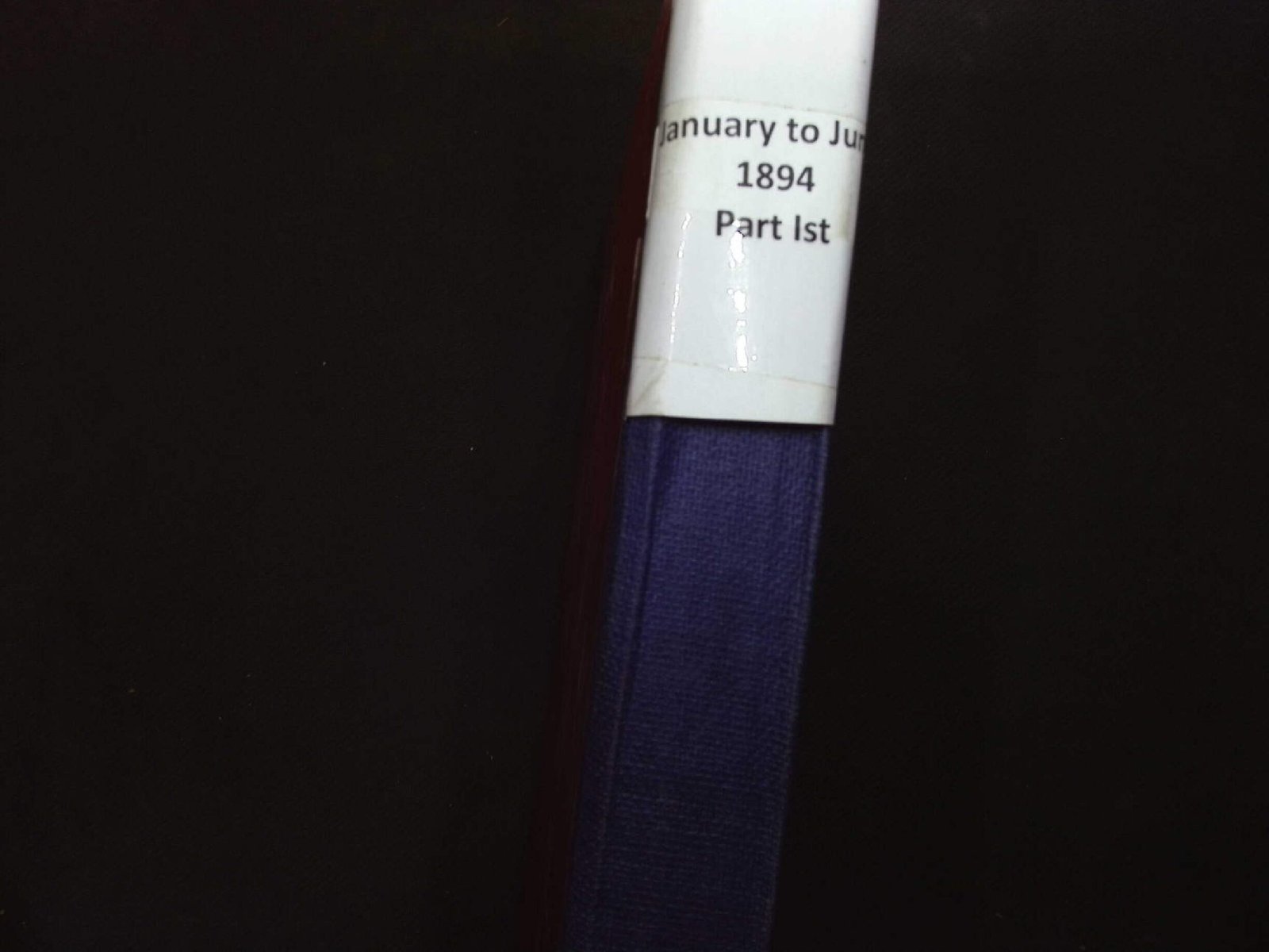 JANUARY TO JUNE 1894 PART 1ST