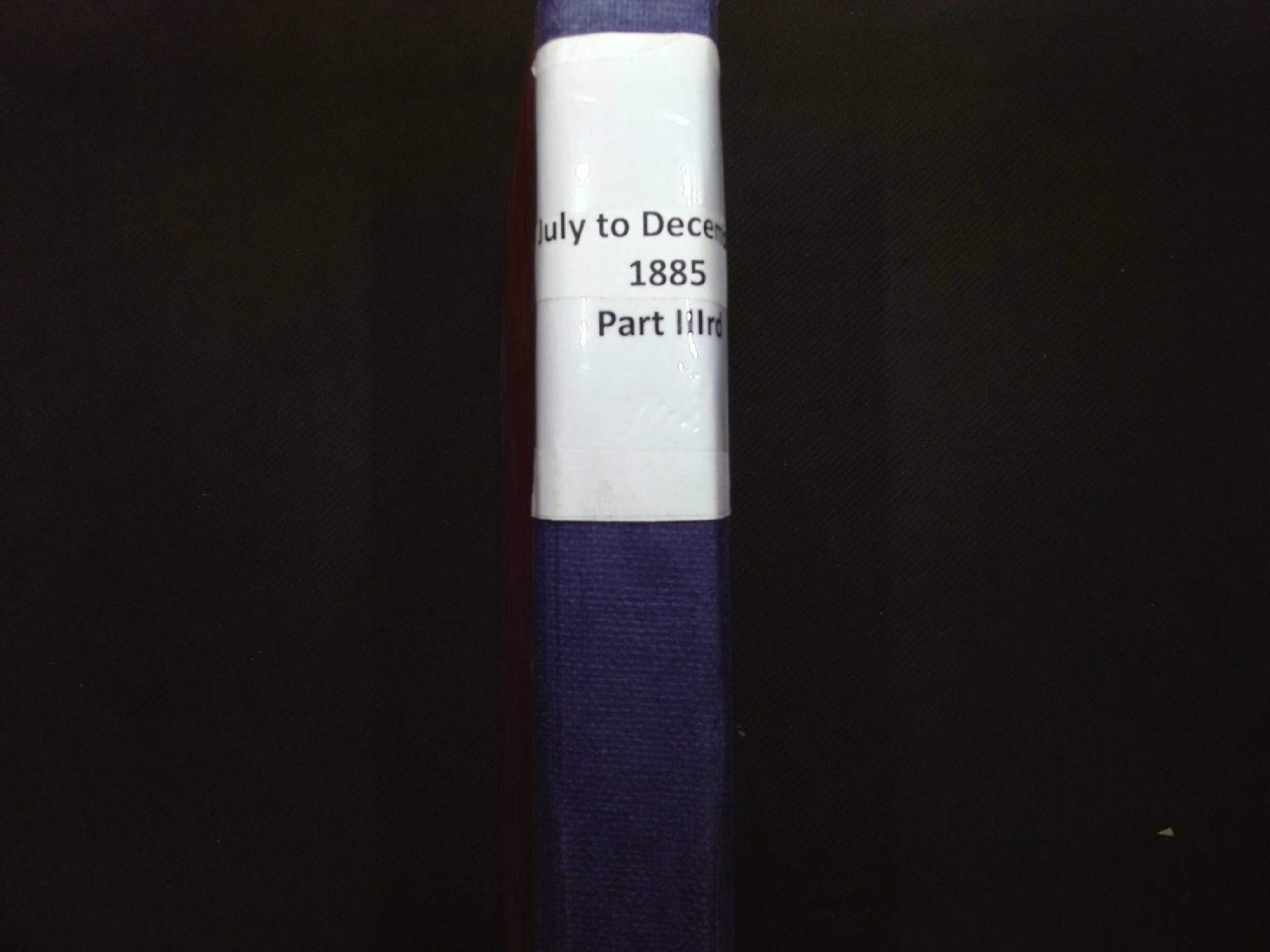 JULY TO DECEMBER 1885 PART 3