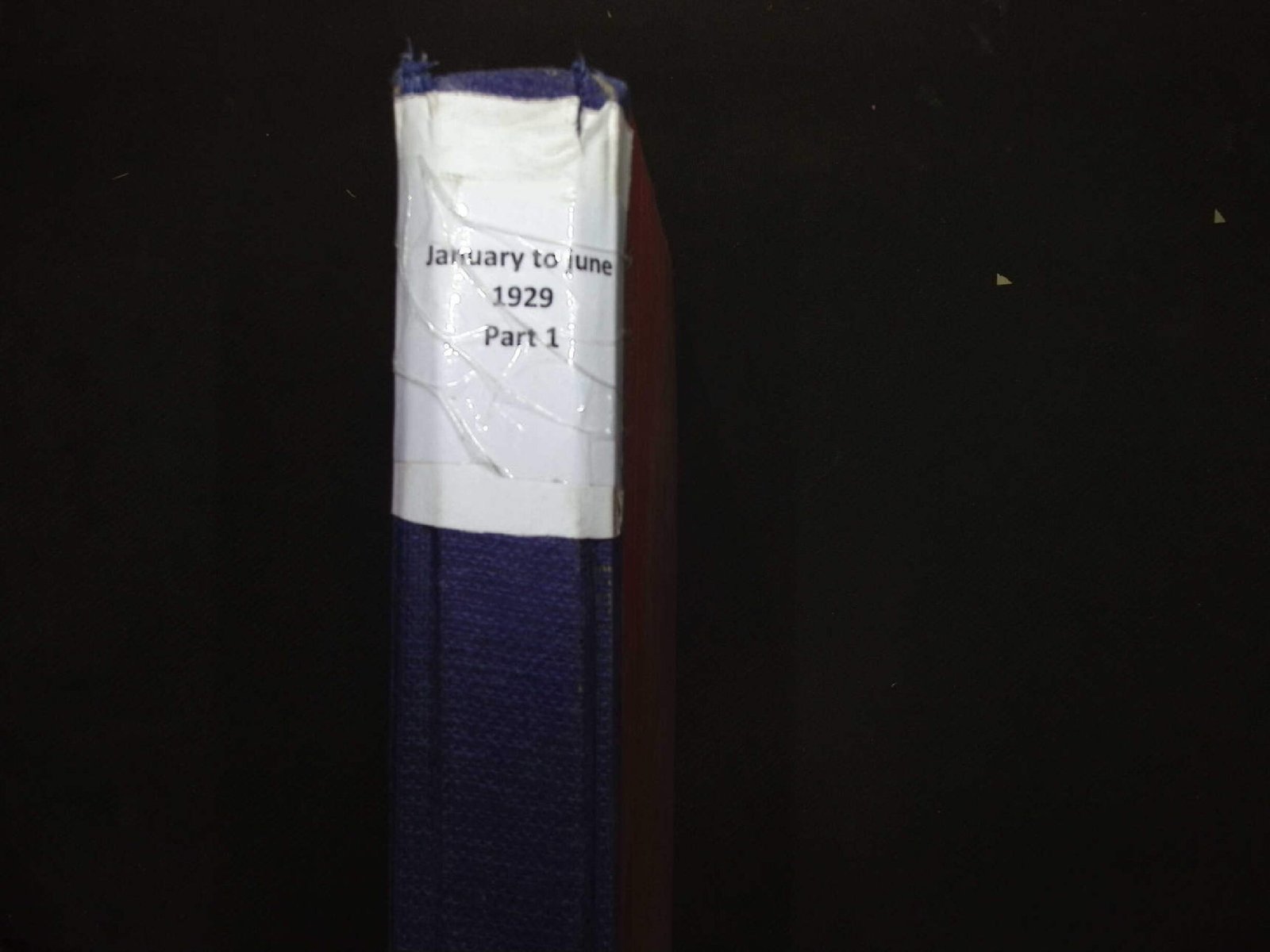 January To June 1929 part1