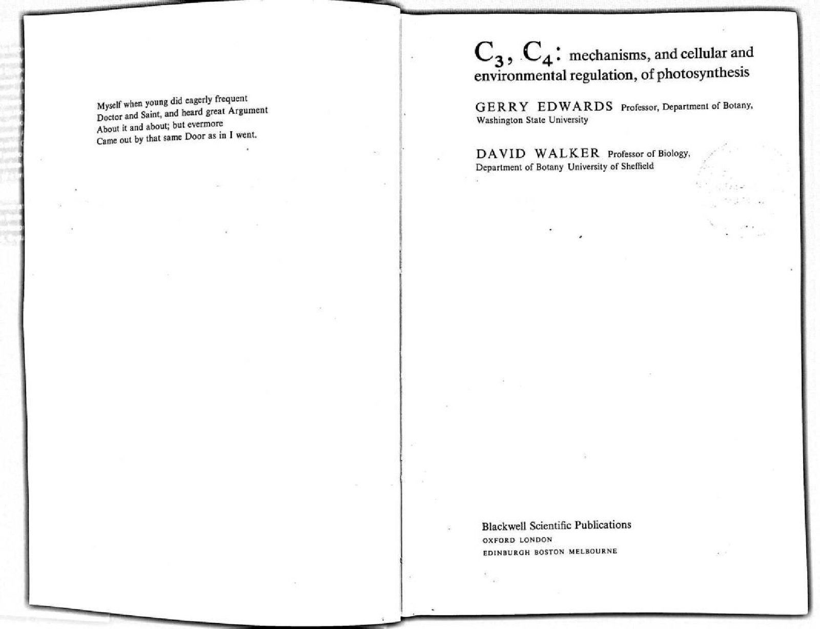 MEEHANISMS ,AND CELLULAR AND ENVIRONMENT REGULATION, OF PHOTOSYNTHESIS