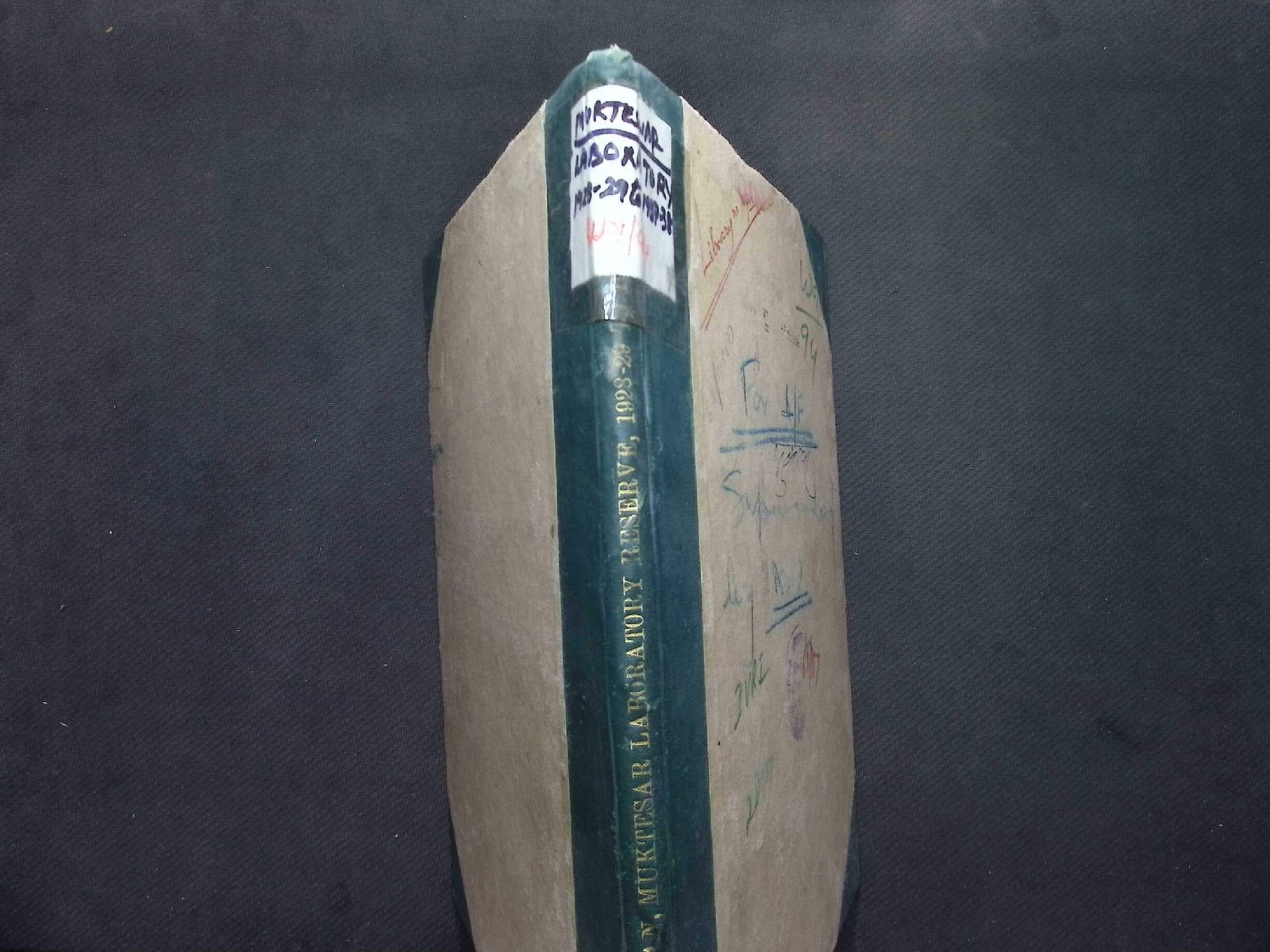 MUKTESAR LABORATORY RESERVE 1928-29 TO 1937-38