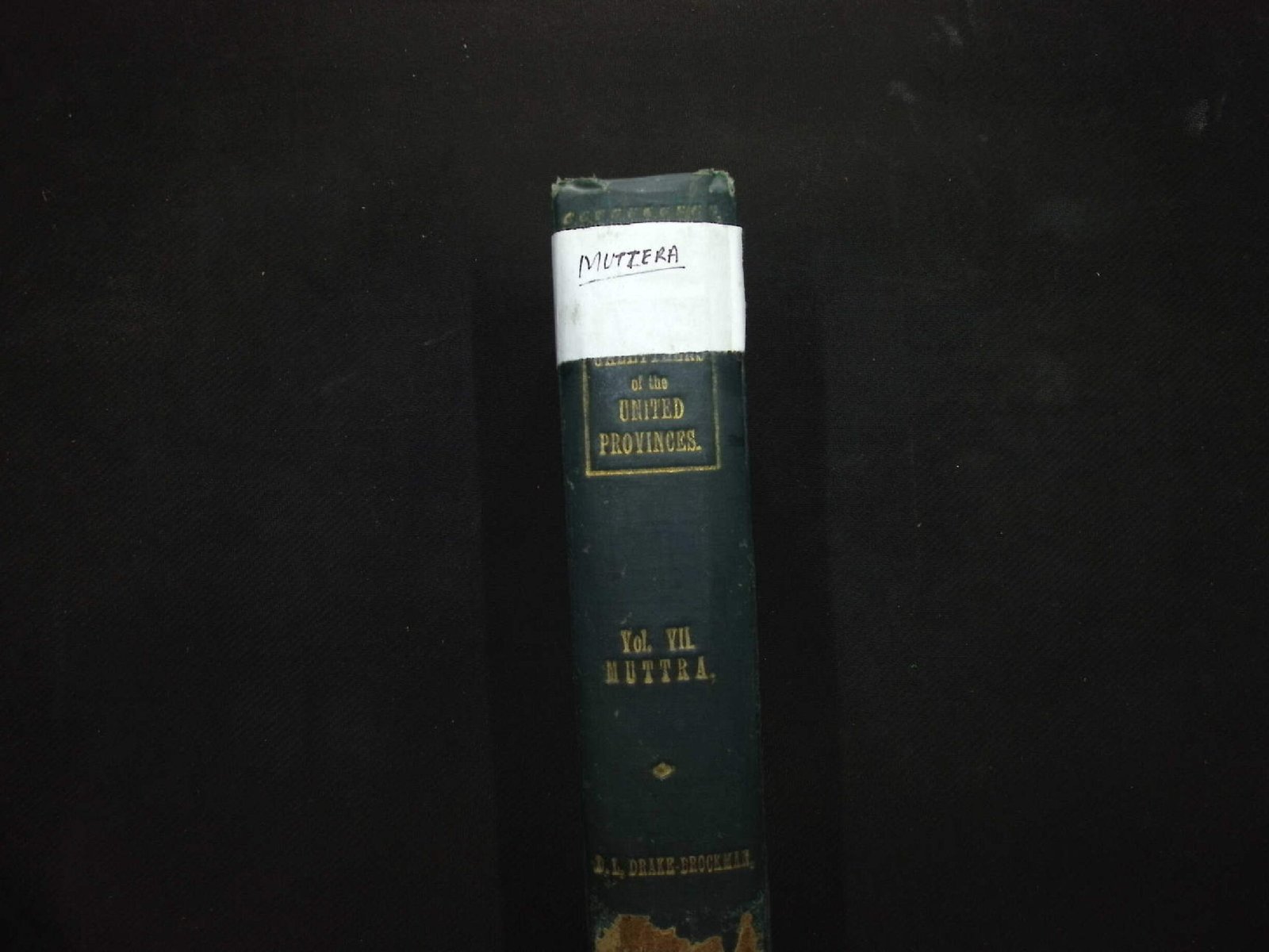 MUTTRA A DISTRICT GAZETTEERS 1911 VOL VIII