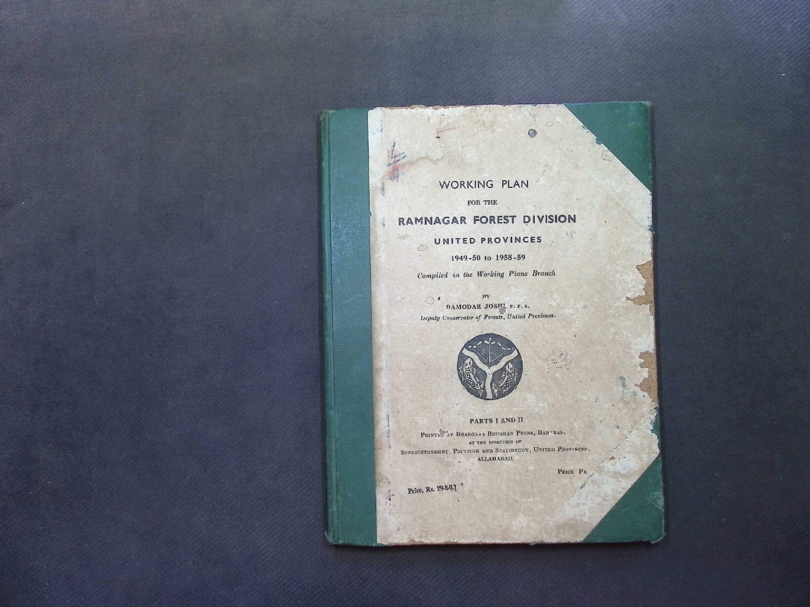 RAMNAGAR FOREST DIVISION 1949-50 TO 1958-59