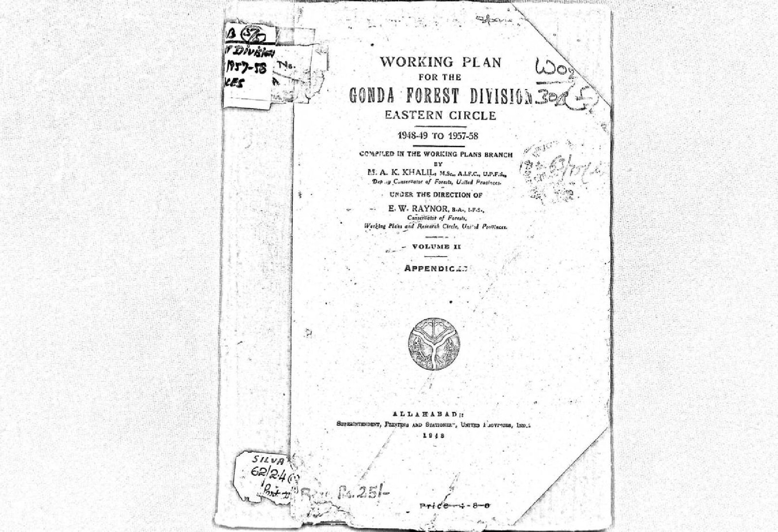 WORKING PLAN  FOR THE GONDA FOREST DIVISION  1948-49 TO 1957-58.pdf PART I