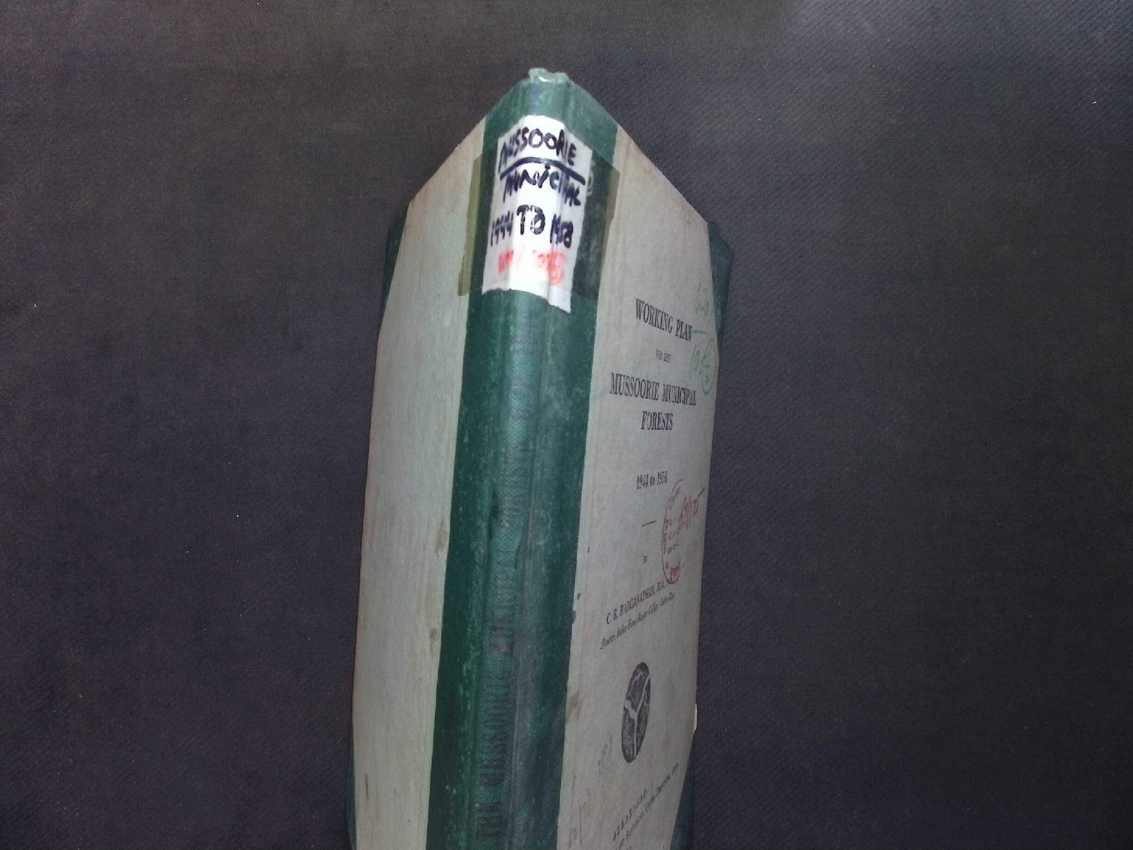 Mussoorie municipal forests 1944 to 1958