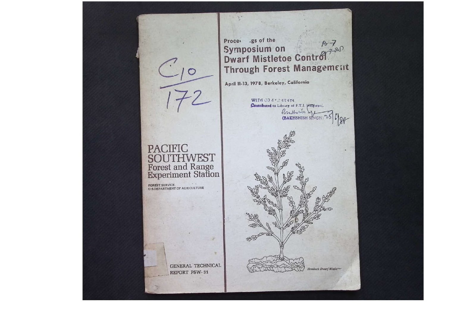 PACIFIC SOUTHWEST FOREST AND RANGE EXPERIMENT STATION  1978