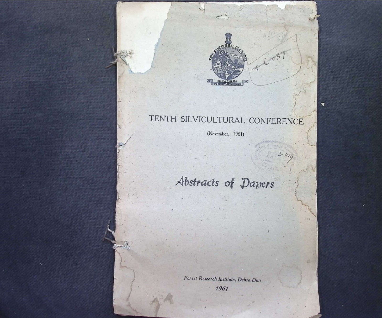 TENTH SILVICULTURAL CONFERENCE 1961
