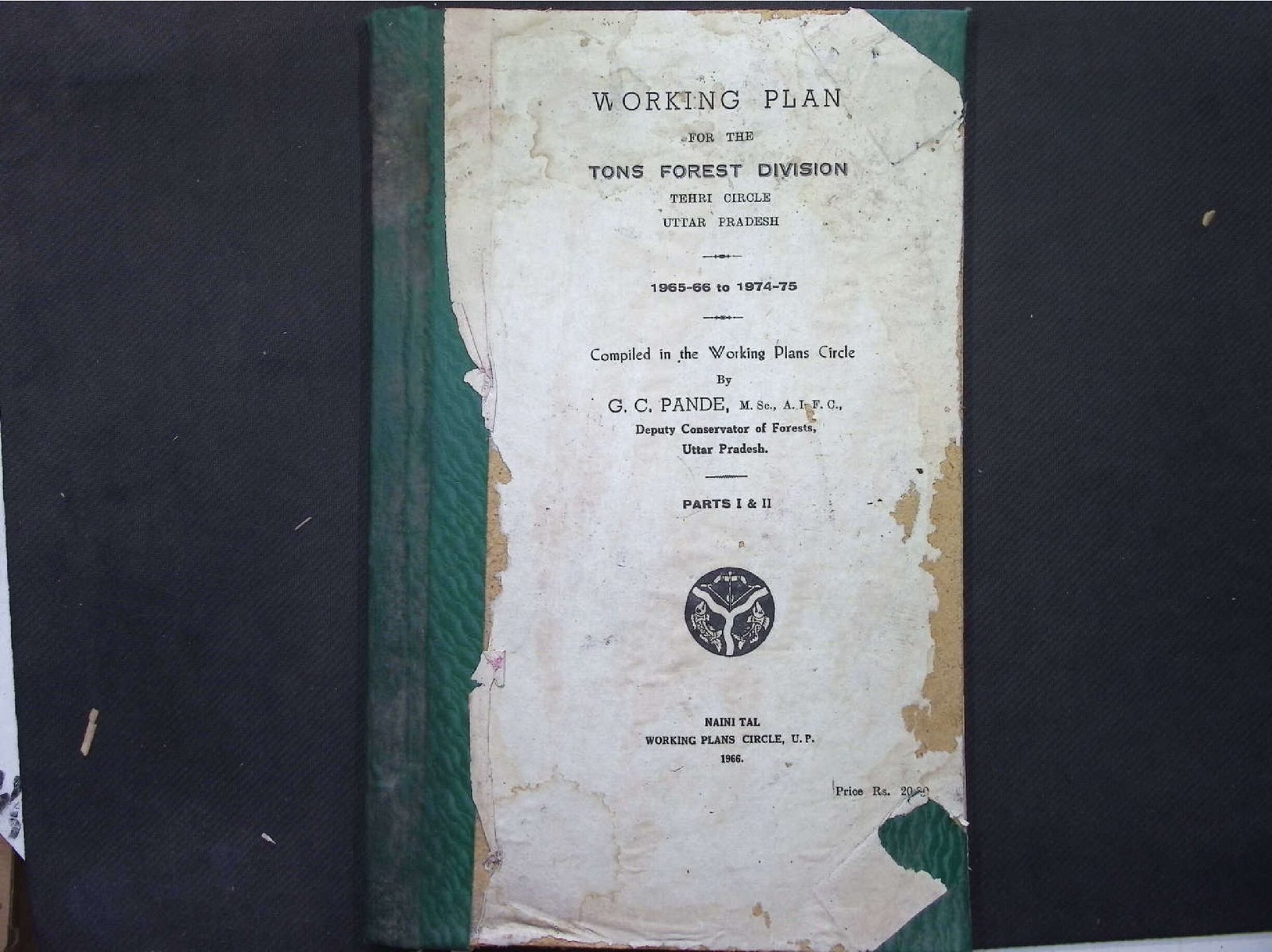 WORKING PLAN 19665-66 TO 1974-75